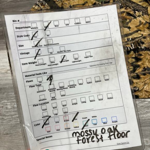 Vintage Jerzees Mossy Oak Forest Floor Camo Tan Green XL Hunting Outdoor Shirt - Picture 9 of 9